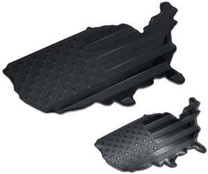 3D Aluminum American US Flag Map Emblem Decal Sticker (Two Sizes Available) - Bild 1 von 37