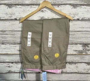 2 Pair Cat & Jack NWT Girls Straight Fit School Uniform Pants, Beige, Size 16 - Picture 1 of 3