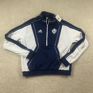 Adidas Toronto Maple Leafs Mens Large 1/2 Zip Pullover Sweater HY3093