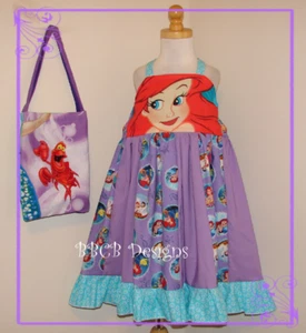 Girls 5 5T MERMAID PRINCESS Dress Matching Purse New Birthday Party Vintage - Picture 1 of 2