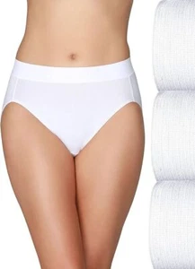 Paquete de 3 bragas Vanity Fair Beyond Comfort corte alto sin costuras #13212 BLANCAS talla 6~7~8 - Imagen 1 de 5