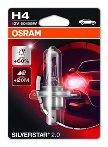 Osram Silverstar Halogène Phare 64193SV2 H4 12V 60 55W 1 unité Connecteur P43T - Imagen 1 de 3