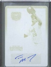 2015 Panini Contenders College Ticket Yellow Printing Plate Auto Tate Matheny