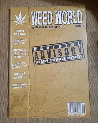 Weed World Magazine Issue #76 Purple Passion Smuggling Vacation Famous Smokers - Image 1 of 2