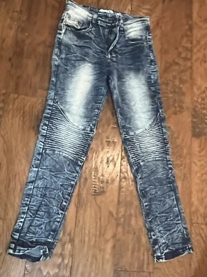 Pantalones de mezclilla para mujer Mecca talla 10 calce elástico azul desteñido B#8 Foto 1 de 4