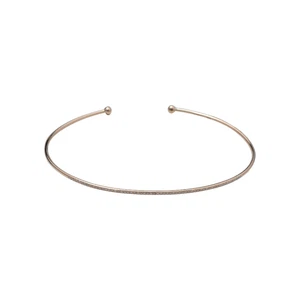 14K Gold Cuff Bangle,14k Solid Gold Diamond Flexible Thin Dainty Cuff Bracelet - Picture 1 of 6