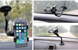 Universal 360 Rotating Car Windshield Mount Cell Phone Holder Stand Bracket - Picture 1 of 6