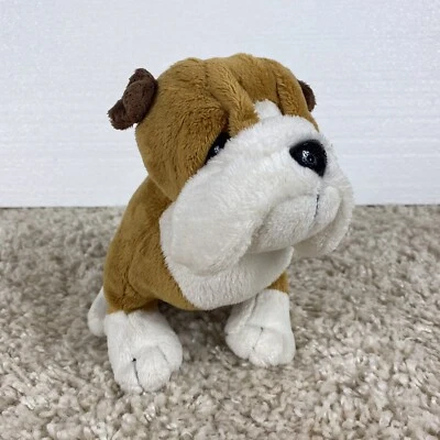 Ganz Webkinz bulldog children's stuffed animal brown white NO CODE - Image 1 of 4