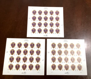 U.S. Stamps Purple Hearts #3784, #4164, #4264 Pane Sheets Of 20 Stamps Each MNH - Picture 1 of 5