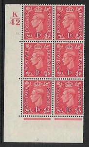 1D Pale Scarlet K42 76 Dot Perf 5 (E/I) UNMONTIERT NEUWERTIG - Bild 1 von 1