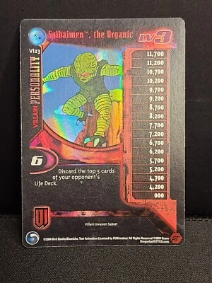 DBZ CCG Saibaimen The Organic FOIL Rare LIMITED Dragon Ball GT Score TCG MP - Image 1 of 3