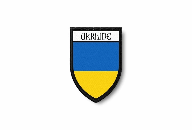 AKACHAFACTORY patch aufnäher bügelbilder aufbügler wappen flagge flaggen fahne ukraine