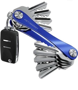 KeySmart - Original Compact Key Holder Blue MSRP $19.99 - Picture 1 of 7