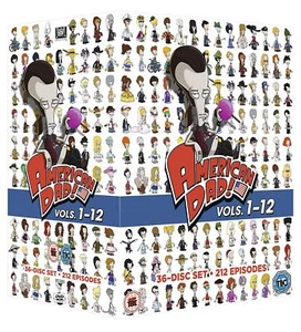 AMERICAN DAD COMPLETE VOLUME 1-12 COLLECTION 36 DISC DVD BOX SET "NEW&SEALED" - Picture 1 of 1