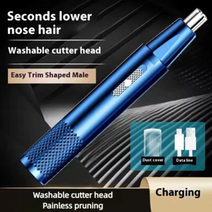 Men Electric Ear Beard Nose Hair Trimmer Eyebrow Mustache Remover Shaver Clipper - Picture 1 of 15