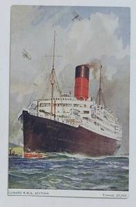 42103 Cartolina - Cunard line - RMS Scythia - navigazione - Picture 1 of 4