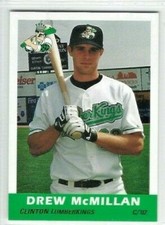 2002 Clinton LumberKings (Class A-Montreal Expos) Drew McMillan