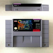 Contra III 3 The Alien Wars Game Card For Nintendo SNES US Version 16Bit English