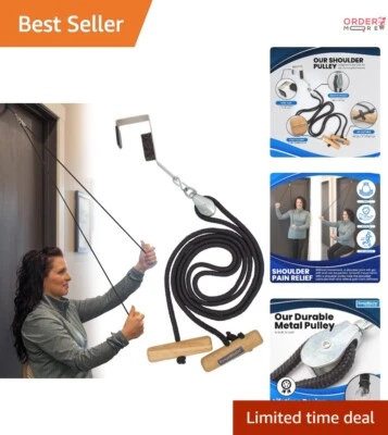 Shoulder Pulley Metal 85-inch for Physical Therapy Arm Rehab & Pain Relief - Image 1 of 4