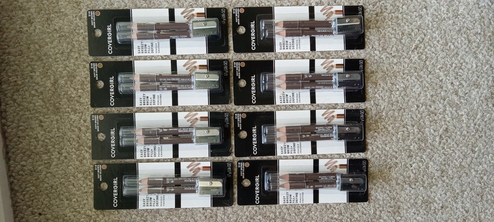 8 NEW Covergirl Easy Breezy Brow Fill + Define-#510 Soft Brown + Sharpener - Image 1 of 1