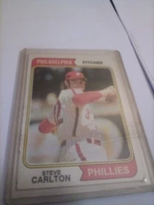 1974 Topps # 95 HOF Steve Carlton Philadelphia Phillies FREE SHIPPING - Picture 1 of 2