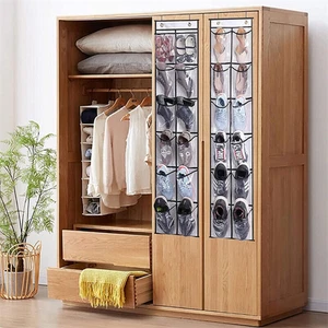 Organizzatore portascarpe 12-24 tasche sopra la porta scaffale appeso gancio portaoggetti - Foto 1 di 22