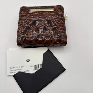 Brahmin Jane Geldbörse Kroko-Prägung Leder Pecan Melbourne - Bild 1 von 4