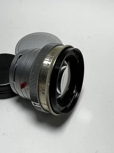 Lens Jupiter 8 1:2 F=5cm Mount CONTAX KIEV Portrait Red P Optics USSR. - Picture 1 of 24