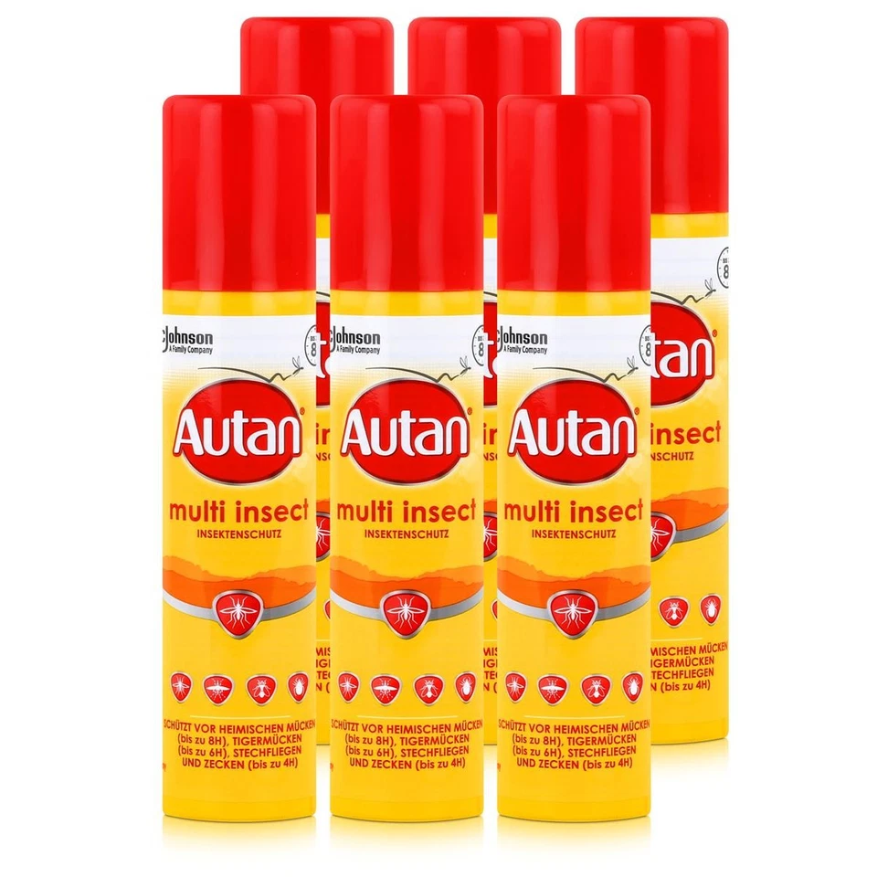 Autan Protection Plus Multi Insektenschutz Spray - 100ml, 6 Stück