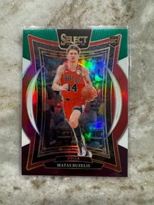 Matas Buzelis 2024/25 Panini Select Concourse Green Purple Prizms RC #70 Bulls - Picture 1 of 4