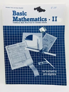 Abeka Basic Mathematics II Student Test/Quiz Booklet PB 1983 1st Ed 11509~T2 05 - Picture 1 of 10