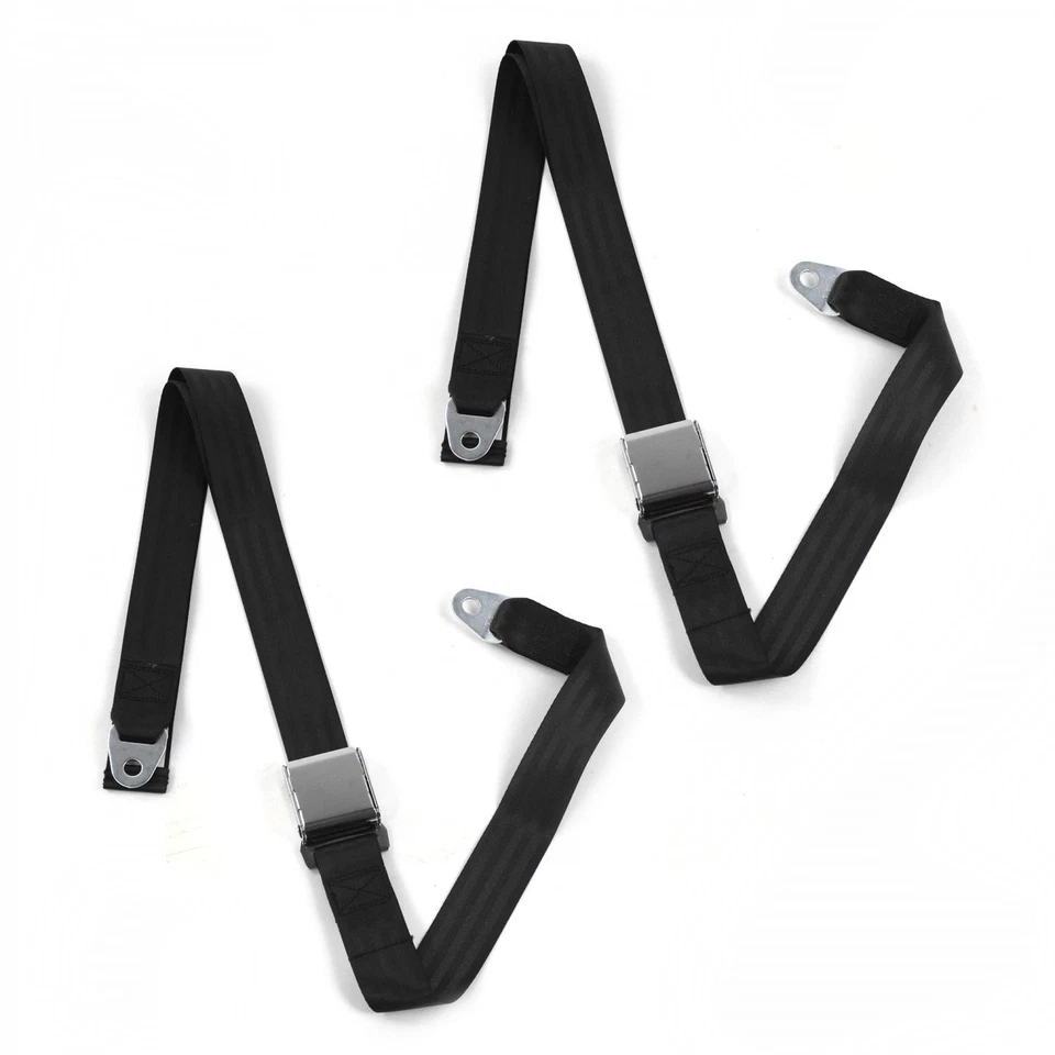 Kit de cinturón de seguridad Triumph Herald 1959-1971 Airplane 2pt negro con canastilla de regazo - 2 cinturones Foto 1 de 1