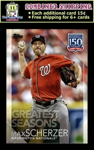 2019 Topps Update 150 Years of Baseball #150-92 Max Scherzer - Nationals - Bild 1 von 2