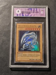 YUGIOH! - DRAGO BIANCO OCCHI BLU - MIK I001 - PRIMA EDIZIONE GRAAD - NO PSA BGS - Foto 1 di 5