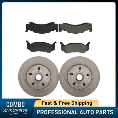 Front Disc Brake Pad Set Disc Brake Rotor fits 1975-1980 Dodge B100 - Image 1 of 4