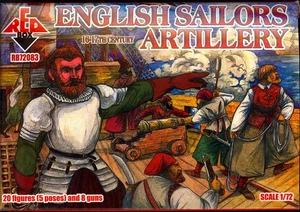 Red Box Models 1/72 ENGLISH SAILORS ARTILLERY 16th-17th Century Figure Set - Picture 1 of 3