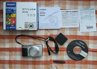 Olympus Stylus SH 60 Compact Digital Camera 14MP 5x Optical Zoom Lens - Image 1 of 4