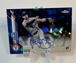Topps Chrome Sapphire Edition Rookie Auto Nick Solak 2020 #CSA-NS Auto RC - Imagen 1 de 2