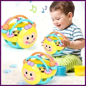 1 Stück 10 cm Baby Spielzeug Fangball biegsam Lauflernwagen Rasseln entwickeln Intelligenz - Bild 1 von 19