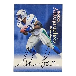 1999 Skybox - AHMAN GREEN - Autographics Autograph - SEATTLE SEAHAWKS - Picture 1 of 3