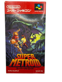 Super Famicom Super Metroid SFC with box and instruction manual So