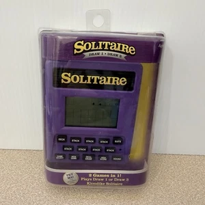 Solitaire Electronic Game Draw 1 Draw 3 NOS Hand Held - Picture 1 of 3