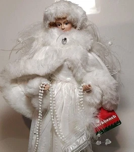 Vintage 16,5" Weihnachtsmann Werkbank Engel Weihnachten Topper Tischplatte Display Figur - Bild 1 von 16