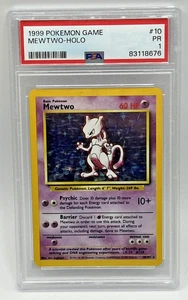 PSA 1 Mewtwo Holo 1999 Pokemon Base Set 10/102 - Picture 1 of 2