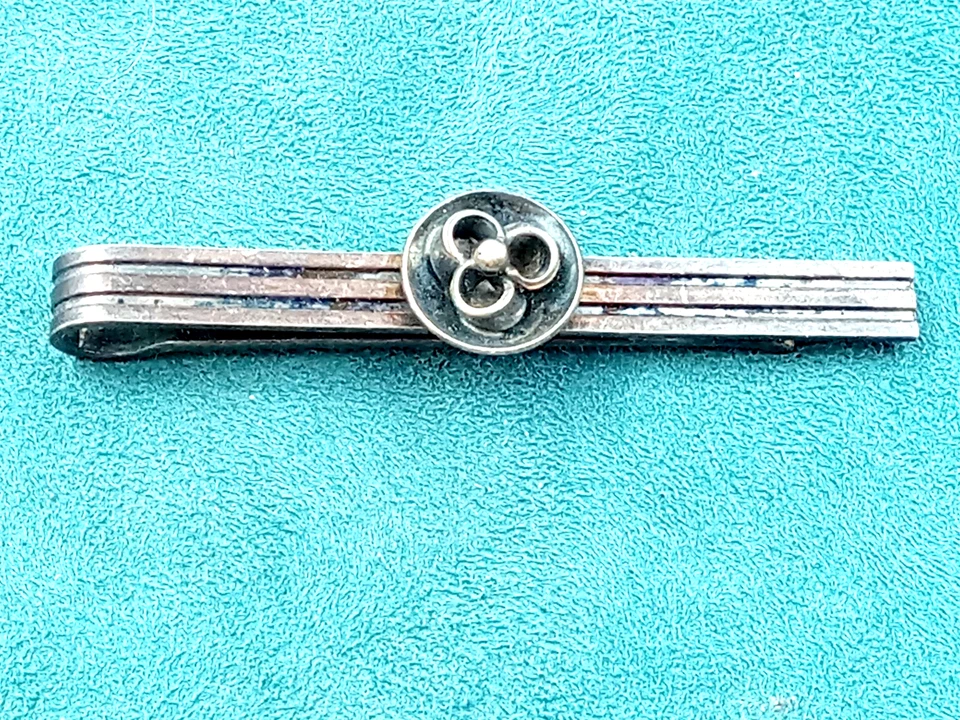 Rare Signed Niels Erick From Denmark Sterling Silver tie bar - Image 1 of 4