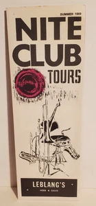 BROCHURE VINTAGE ESTATE 1969 NITE CLUB TOURS MIAMI BEACH FLORIDA DEAN MARTIN - Foto 1 di 3