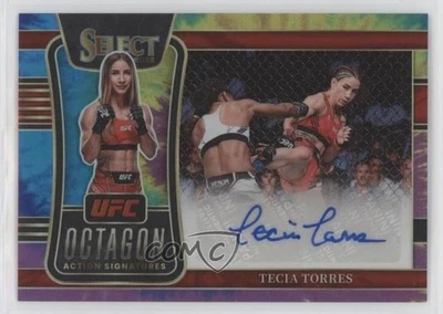 2022 Select UFC Octagon Action Signatures Tie-Dye Prizm /25 Tecia Torres Auto - Image 1 of 2