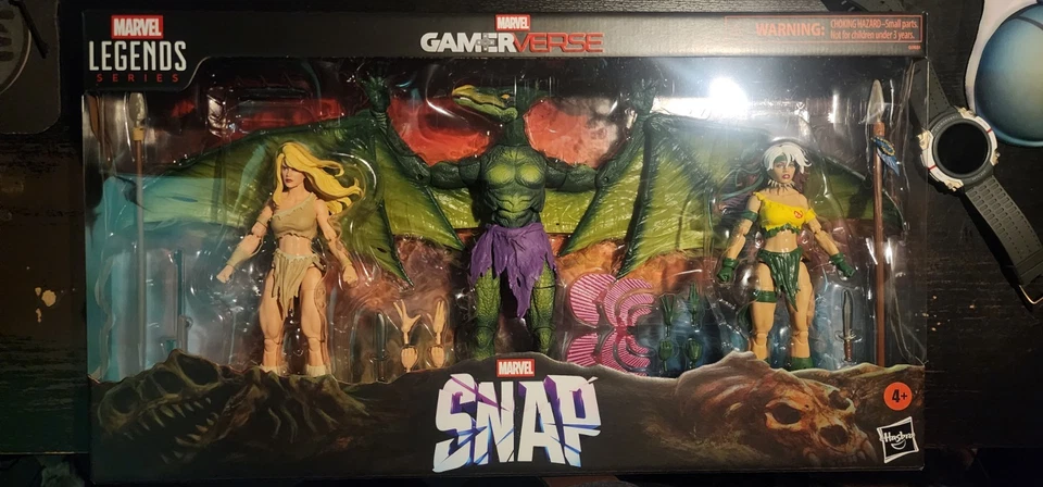 Paquete de 3 Hasbro Marvel Legends Series Gameverse Savage Land exclusivo de la SDCC 2025 Foto 1 de 1