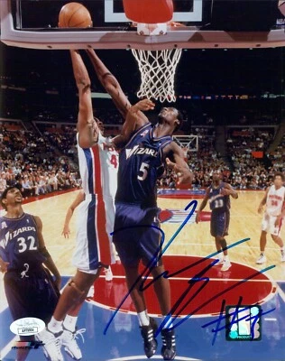 Foto Brillante 8x10 Firmada por Kwame Brown Washington Wizards Autenticada por JSA Foto 1 de 2
