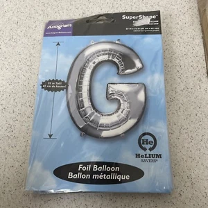 BIG Silver 32”81cmANAGRAM LETTER FOIL BALLOON GIANT SUPERSHAPE BIRTHDAY BALLOON - Picture 1 of 2